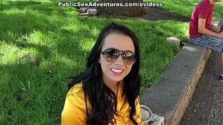 Brunette shows a guy where to go and her naked body - porn video