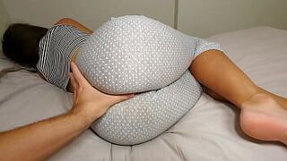Milf shares bed with neighbor while her husband is not home - porn video