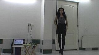 Hot czech brunette lapdances and does BJ - porn video