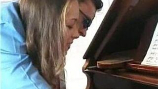 Fucking the piano teacher - porn video