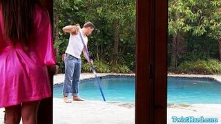 Abby Cross drinks a load of cum - porn video