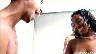 latina gets screwed hard by two giant cocks - porn video