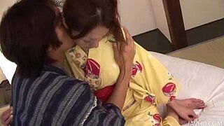 Sakura Hirota and her guy touching and fucking - porn video
