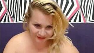 Blonde bbw webcam teaser - porn video