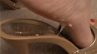 gold shoe cum - porn video